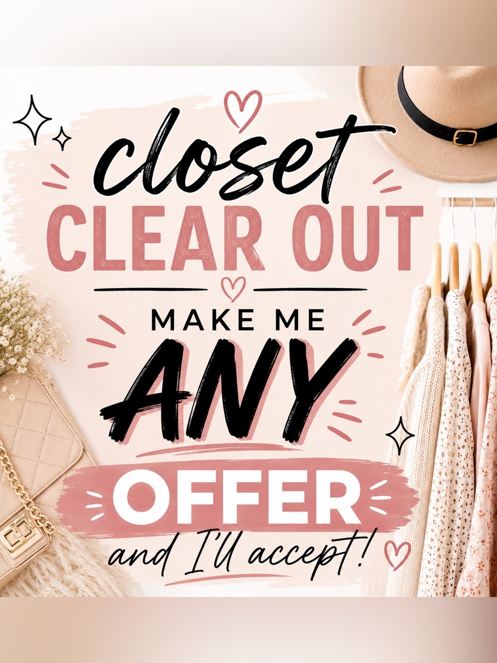 Closet Clear Out-MAKE ANY OFFER